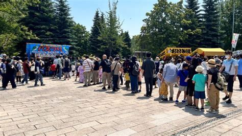 中島公園お祭りの露店と出店 2024年北海道神宮例祭札幌まつり