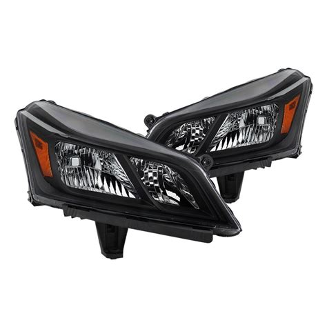 Spyder Hd Jh Ctra Am Bk Black Chrome Euro Headlights