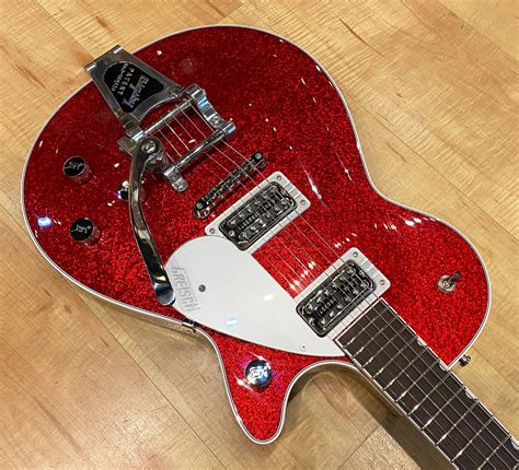 Gretsch G6129t Players Edition Jet Ft With Bigsby Red Sparkle Guitars Electric Solid Body