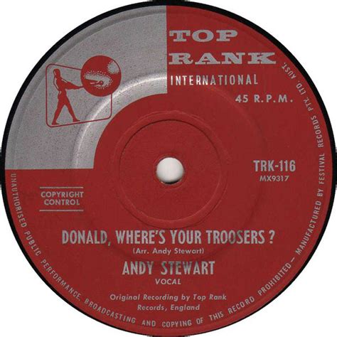 Andy Stewart – Donald, Where's Your Troosers ? (1961, Vinyl) - Discogs