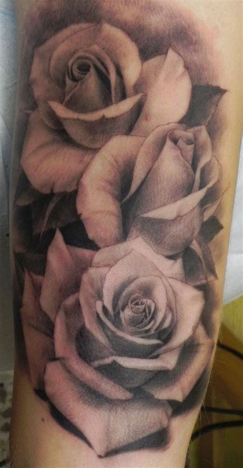 Great Black And Gray Roses Tattoo Tattooimages Biz