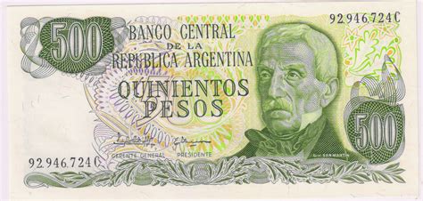 Argentina Pesos Unc Currency Note Kb Coins Currencies