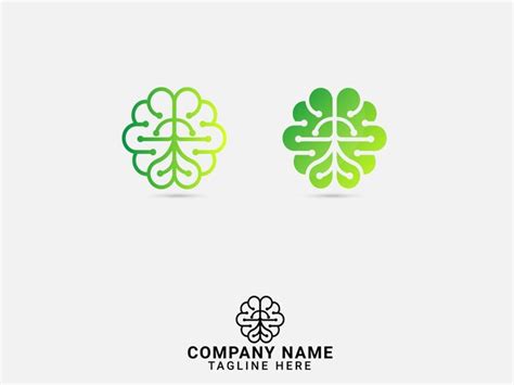 Premium Vector Human Brain Logo Modern Creative Brain Logo Science