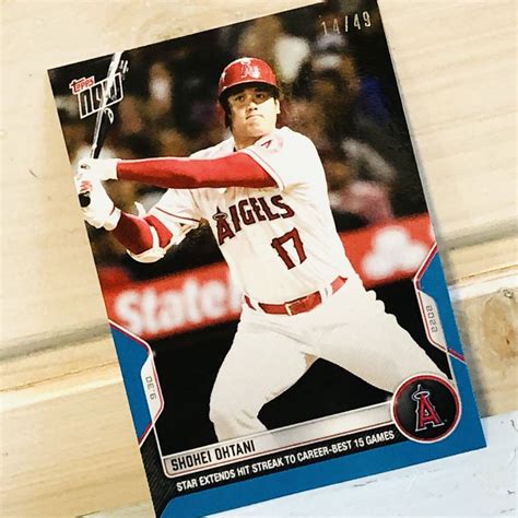 Yahooオークション 49枚限定 大谷翔平 Topps Now アート カード 20