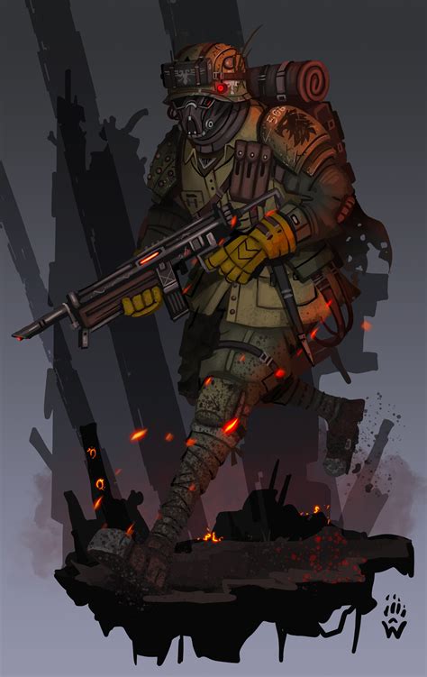 Wolfdawg Art On Twitter 506th Imperial Paratroopers Easy Company Warhammer40k Fanart