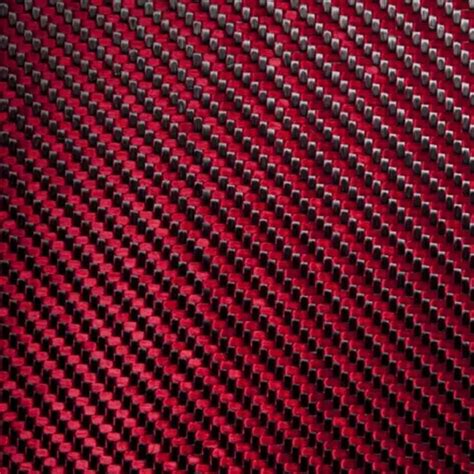 Tela Fibra De Carbono Rojo 3k Twill Real 20cm X 1 Metro