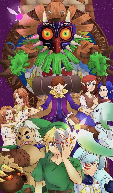 Majoras Mask Art Majora Mask Ben Drowned Twilight Princess Princess