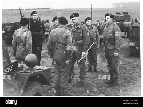 A Tank Brigade On Parade Brigadier Rh Maxwell Carrying Out His