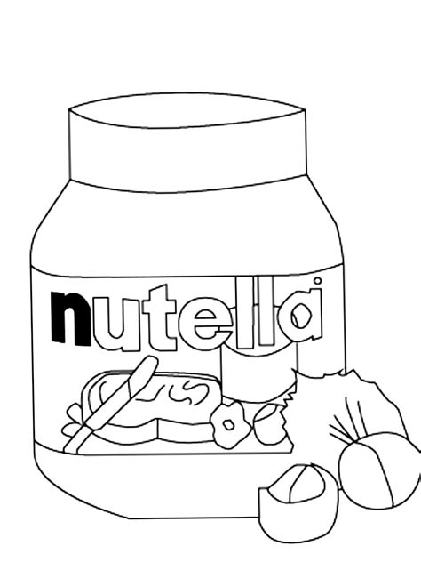 Scrap Teaching Integration Barattolo Di Nutella Da Colorare Normally