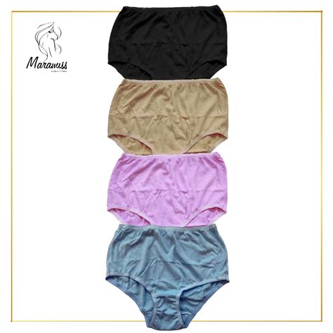 Kit Calcinha Senhora Plus Size Cores Sortida El Stico Confort Vel Maramiss Lingerie Shopee