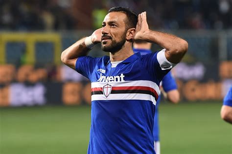 Maglia Quagliarella Sampdoria Preparata Serie A 2017 18 Autografata