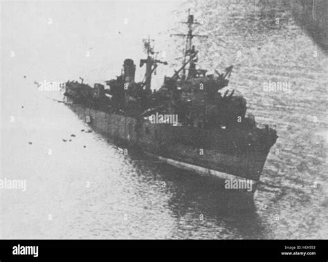 Japanese Landing Ship Ls 11 Partially Sunk Stock Photo Alamy