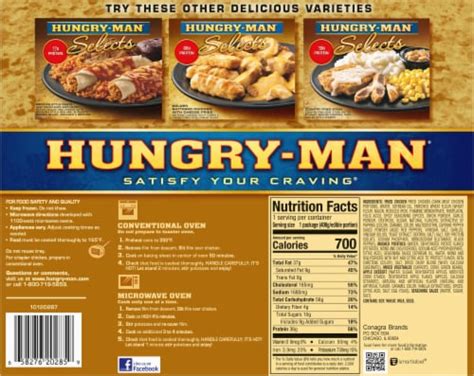 Hungry-Man Selects Spicy Classic Fried Chicken Frozen Meal, 16 oz - Kroger