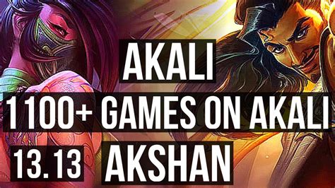 Akali Vs Akshan Mid M Mastery Games Kr Master