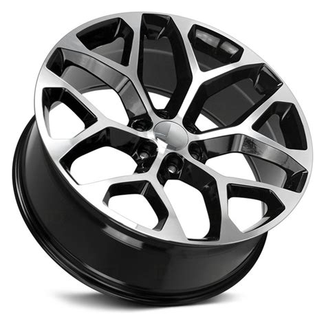 Strada Oe Replica® Snowflake Replica Wheels Gloss Black With Machined Face Rims