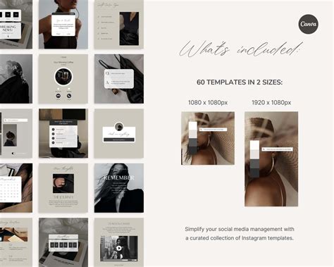 Dark Aesthetic Instagram Templates Atriel