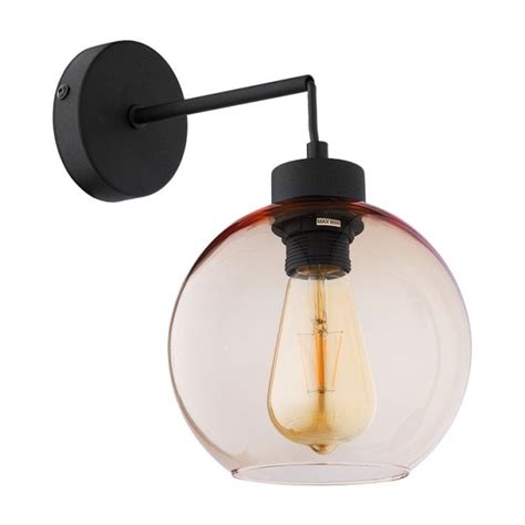 Edit Lighting Edit Scope Single Light Wall Fitting With Amber Glass 45794 Indoor Lighting From