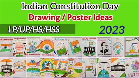 Indian Constitution Day Drawing Ideas Indian Constitution Day Posters