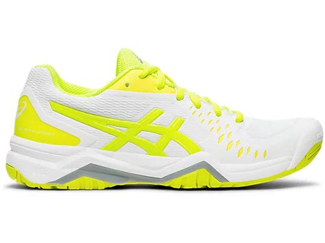 Womens Gel Challenger 12 Whitesafety Yellow Tennis Shoes Asics