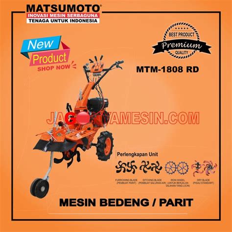 Jual Mesin Cultivator Traktor Mini Untuk Parit Dan Bedengan Matsumoto