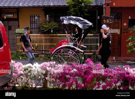 rickshaw Kyoto Japan Stock Photo - Alamy