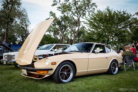 Beige Z Car At Cruise Night In Hillside BenLevy