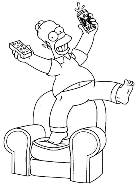 Desenho Do Homer Simpson Para Colorir Colorir Desenho De Homer Porn