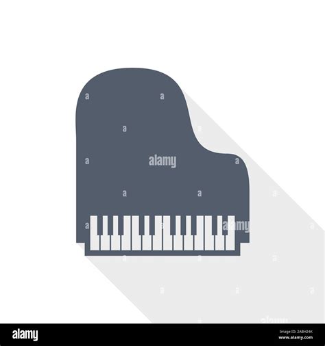 Piano flat design vector icon, instrument concept illustration Stock Vector Image & Art - Alamy