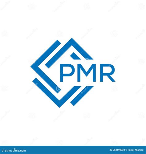 PMR Letter Logo Design on White Background. PMR Creative Circle Letter ...