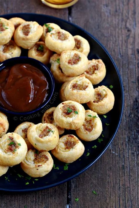 Puff Pastry Sausage Bites Cooking With Curls