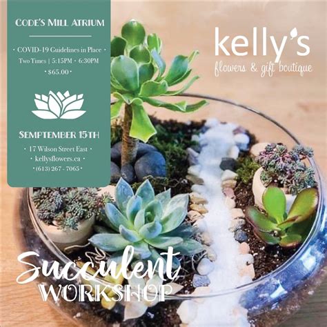 Workshops Are Back Succulent Garden Workshop Kelly S Flowers Gift