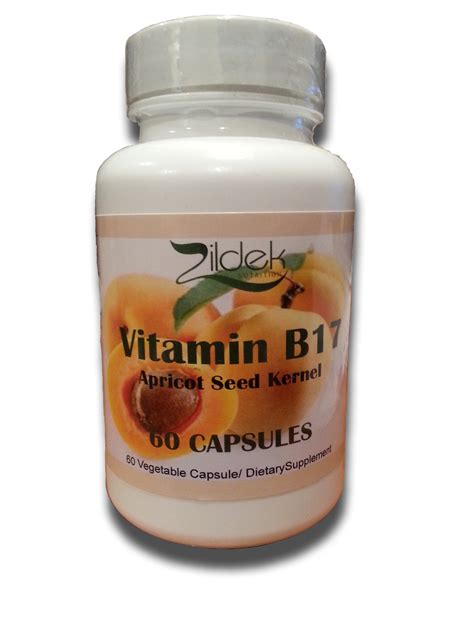 Vitamin B17 Capsules Apricot Seed Capsules Bitter Kernel 60 Zildek Nutrition