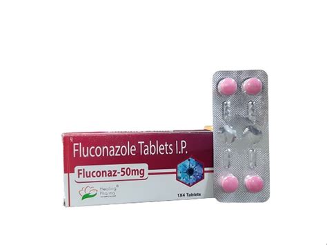 Fluconaz 50mg Fluconazole Tablet Healing Pharma 14 Box 4 Tablets