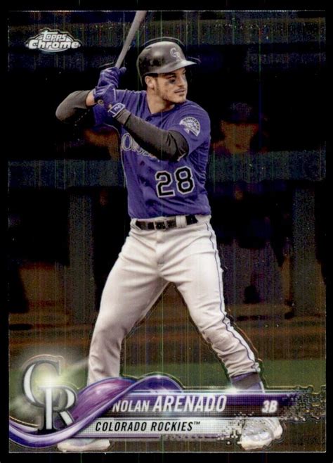 2018 TOPPS CHROME UPDATE EDITION NOLAN ARENADO COLORADO ROCKIES 163 EBay