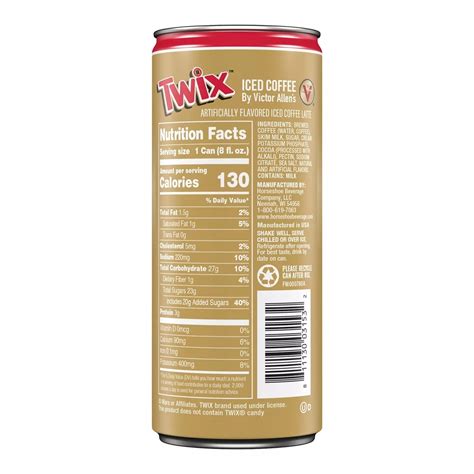 Victor Allens Coffee Twix Ready To Drink Iced Coffee 8 Fluid Ounce 12 Pack