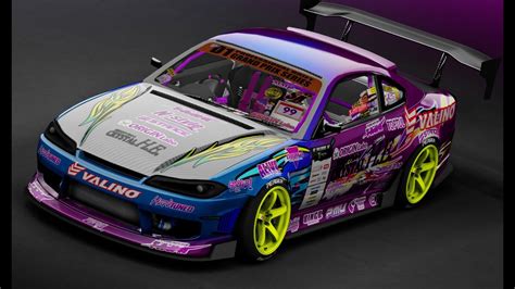 Nissan S15 Noaki Nakamura Blue Pink Replica ASSETTO CORSA YouTube