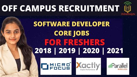 Off Campus Hiring Software Developer Jobs Freshers