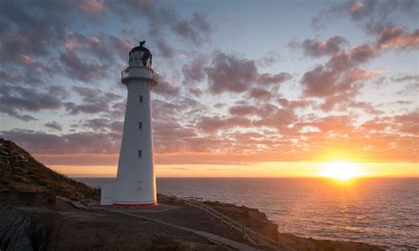 Sunrise behind Castlepoint light house - Ed O'Keeffe Photography