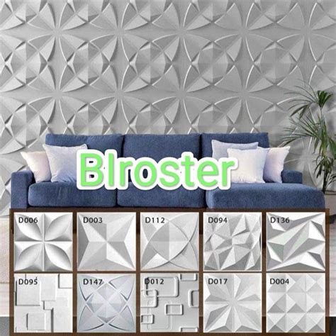 Jual Wall Panel 3d Betonbata Tempel Dinding50×50ornamen Dekorasi