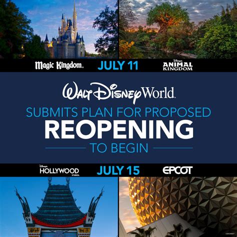 Plans Unveiled For The Phased Reopening Of Walt Disney World Resort Theme Parks Resort Hotels