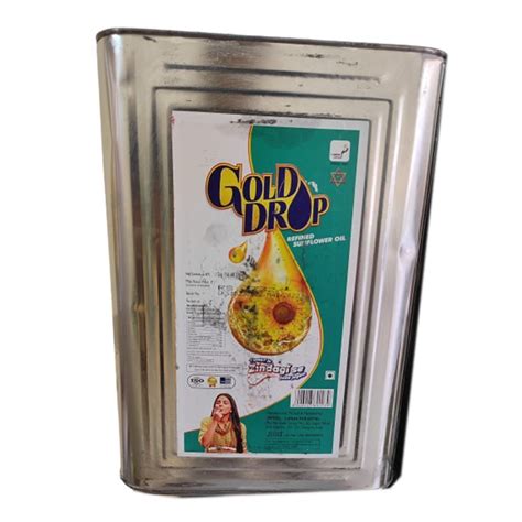 Gold Drop Refined Sunflower Oil Packaging Size 20l Speciality High In Protein At ₹ 1650