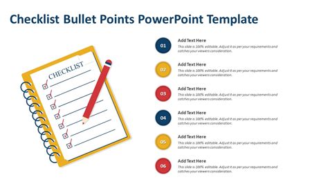 Checklist Bullet Points Powerpoint Template Ppt Templates