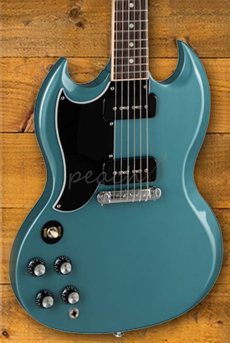 Gibson Sg Special Faded Pelham Blue Lh Peach Guitars