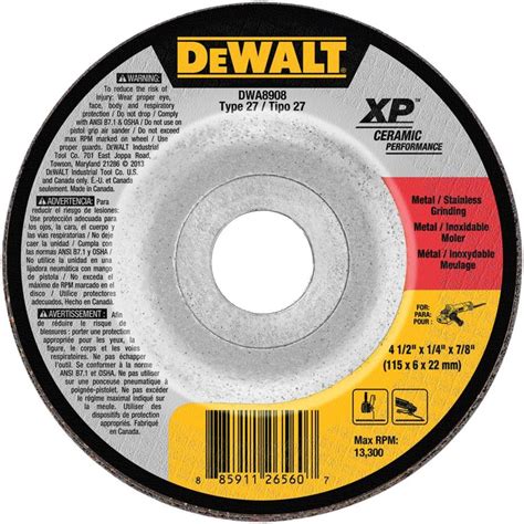 Shop Dewalt Aluminum Oxide Grinding Wheel At Lowes