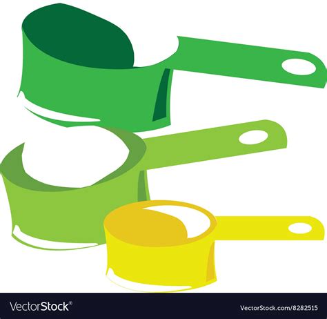 Measuring cups Royalty Free Vector Image - VectorStock