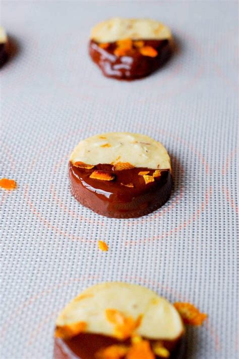 Chocolate Dipped Orange And Almond Shortbread Cookies Front Range Fed