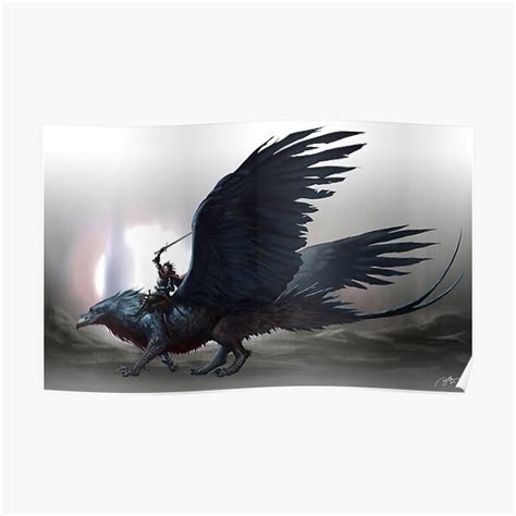 Raven Gryphon Poster By Arvalis Redbubble