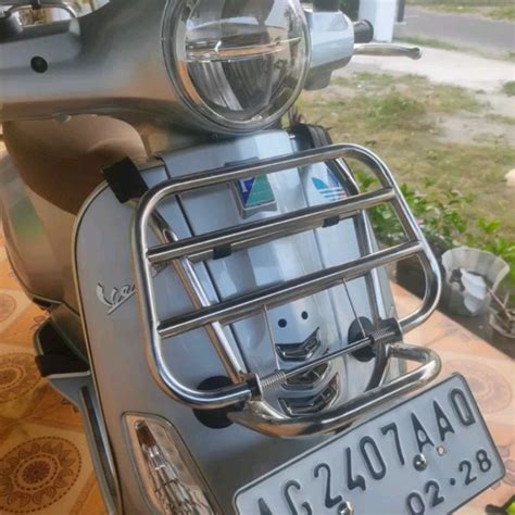 Vespa Lx Front Rack And Modern Vespa Front Rack Shopee Singapore