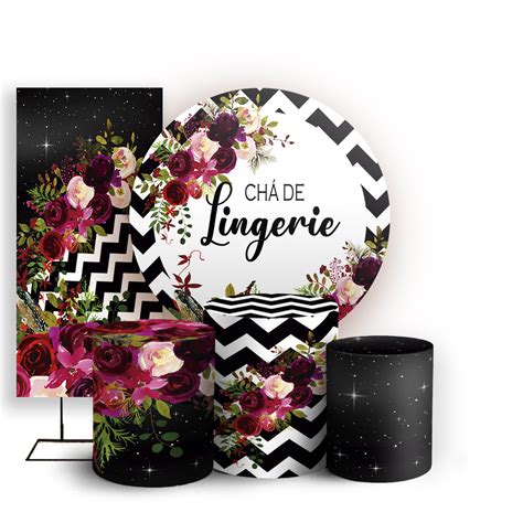 Kit Redondo Trio E Faixa Cha De Lingerie Sublimado D Sublitex Pain Is Sublimados