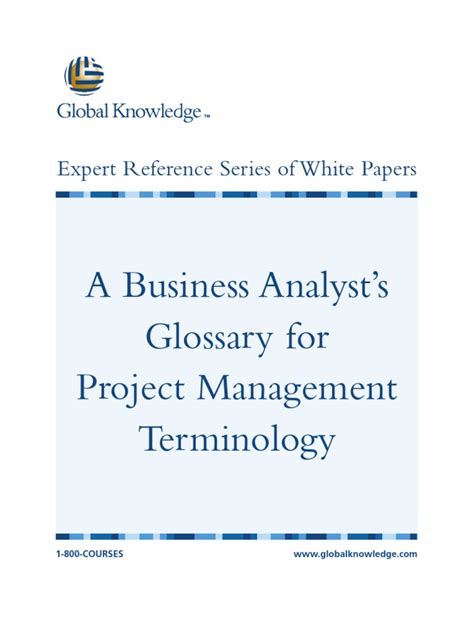 PDF Glossary Project Management Terminology DOKUMEN TIPS